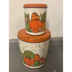 Mushroom Canisters Balonoff Set of 2 with Lids